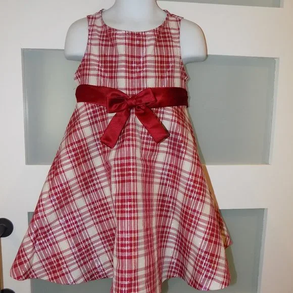 Bonnie Jean Dresses Bonnie Jean Christmas Dress Plaid Holiday